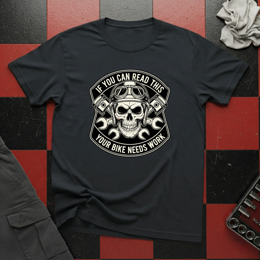 If You Can Read This Your Bike Needs Work T-Shirt