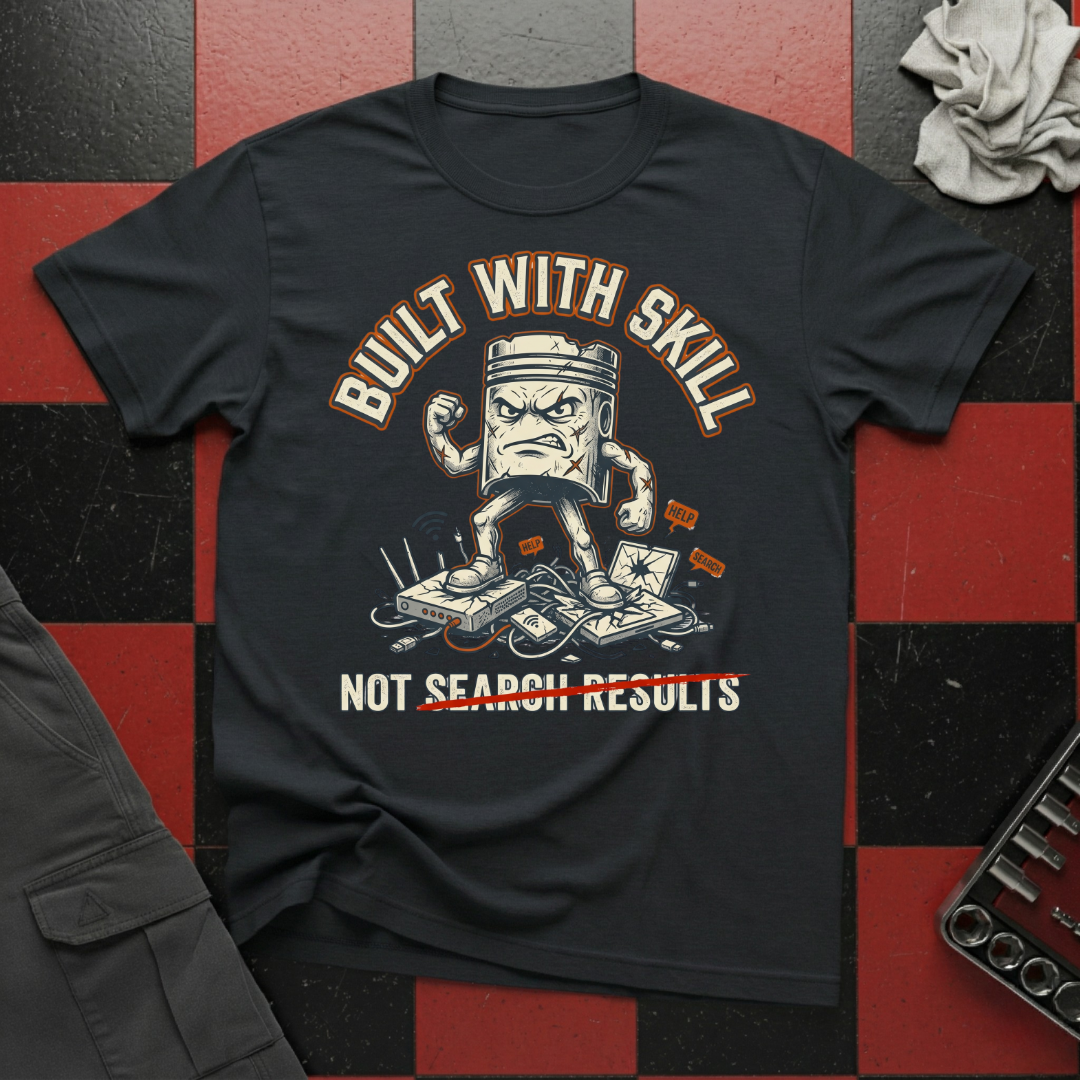 Built with Skill Not Search Results T-Shirt
