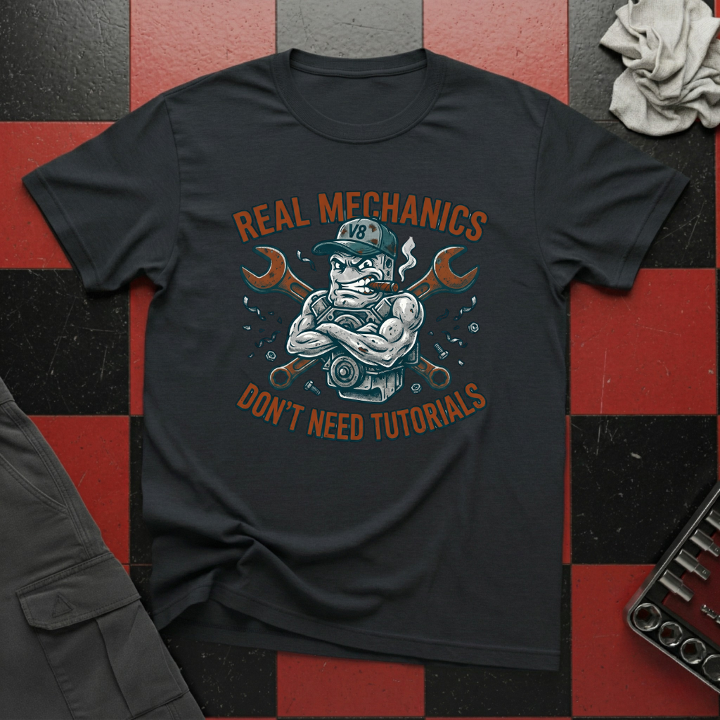 Real Mechanics Don't Need Tutorials T-Shirt