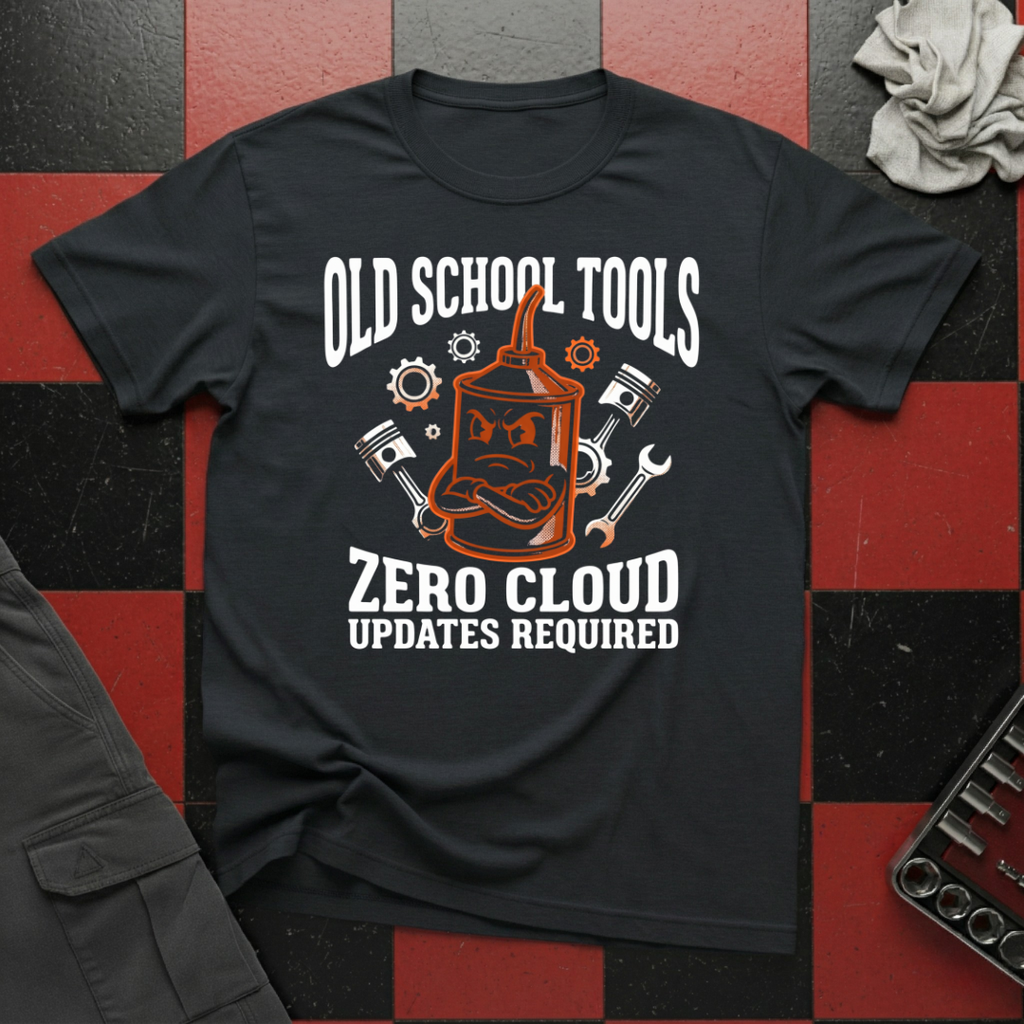 Old School Tools Zero Cloud Updates Required T-Shirt