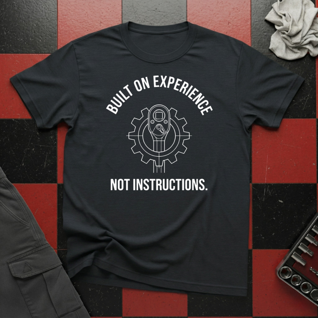 Built on Experience Not Instructions T-Shirt