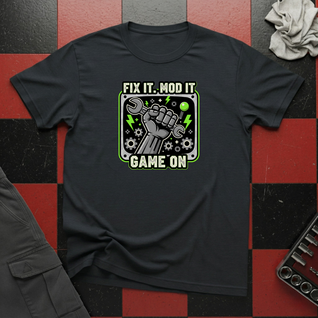 Fix It Mod It Game On T-Shirt