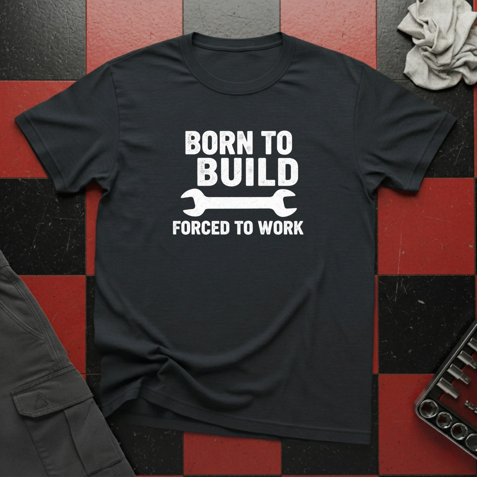 Born To Build Forced To Work T-Shirt