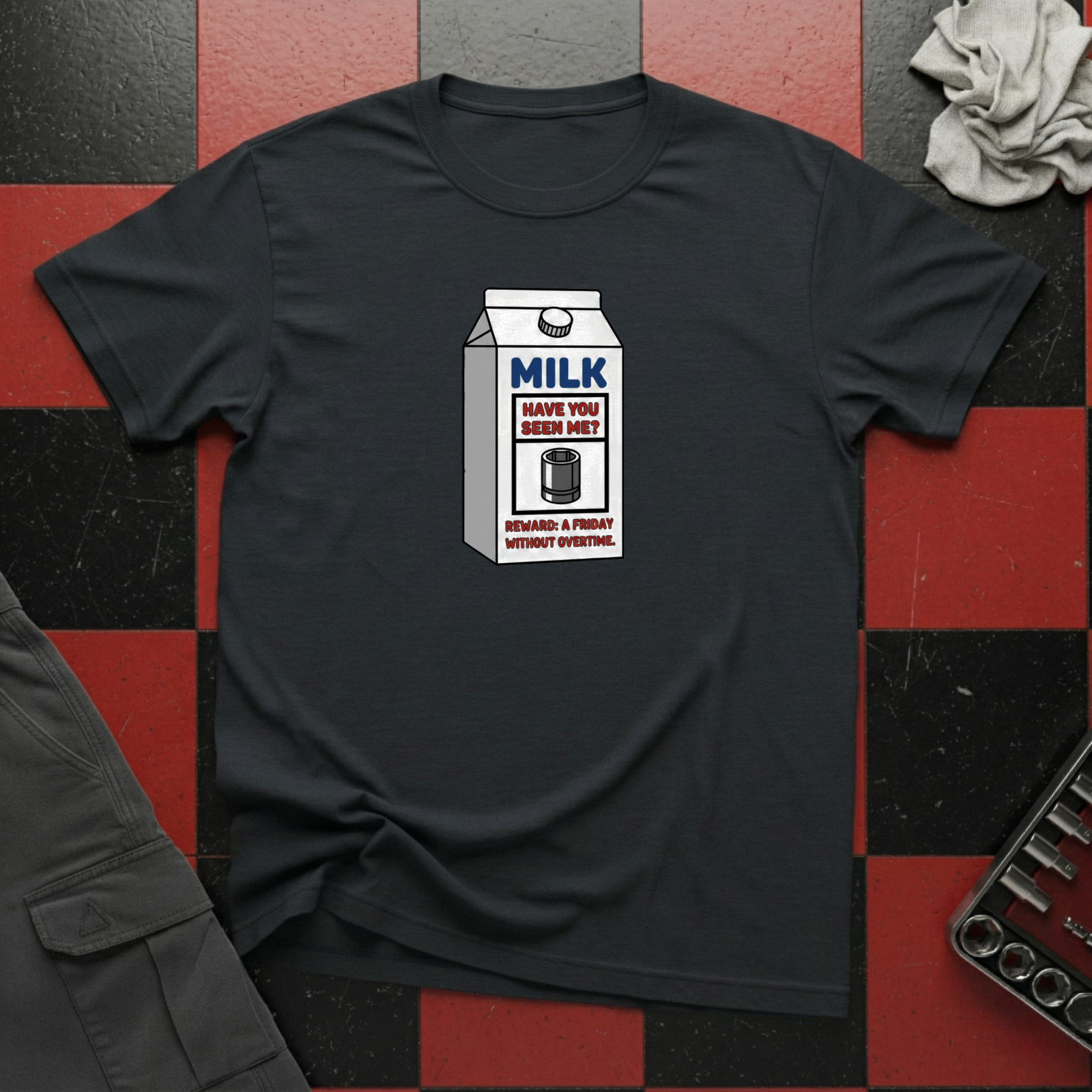 Milk Carton Missing 10mm Ad T-Shirt