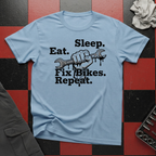 Eat Sleep Fix Bikes Repeat T-Shirt