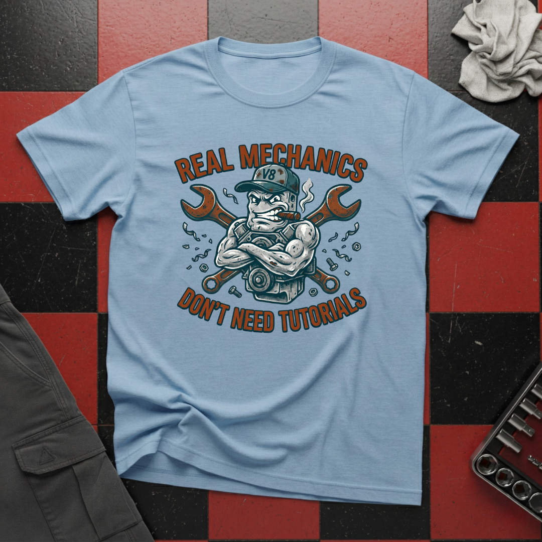 Real Mechanics Don't Need Tutorials T-Shirt