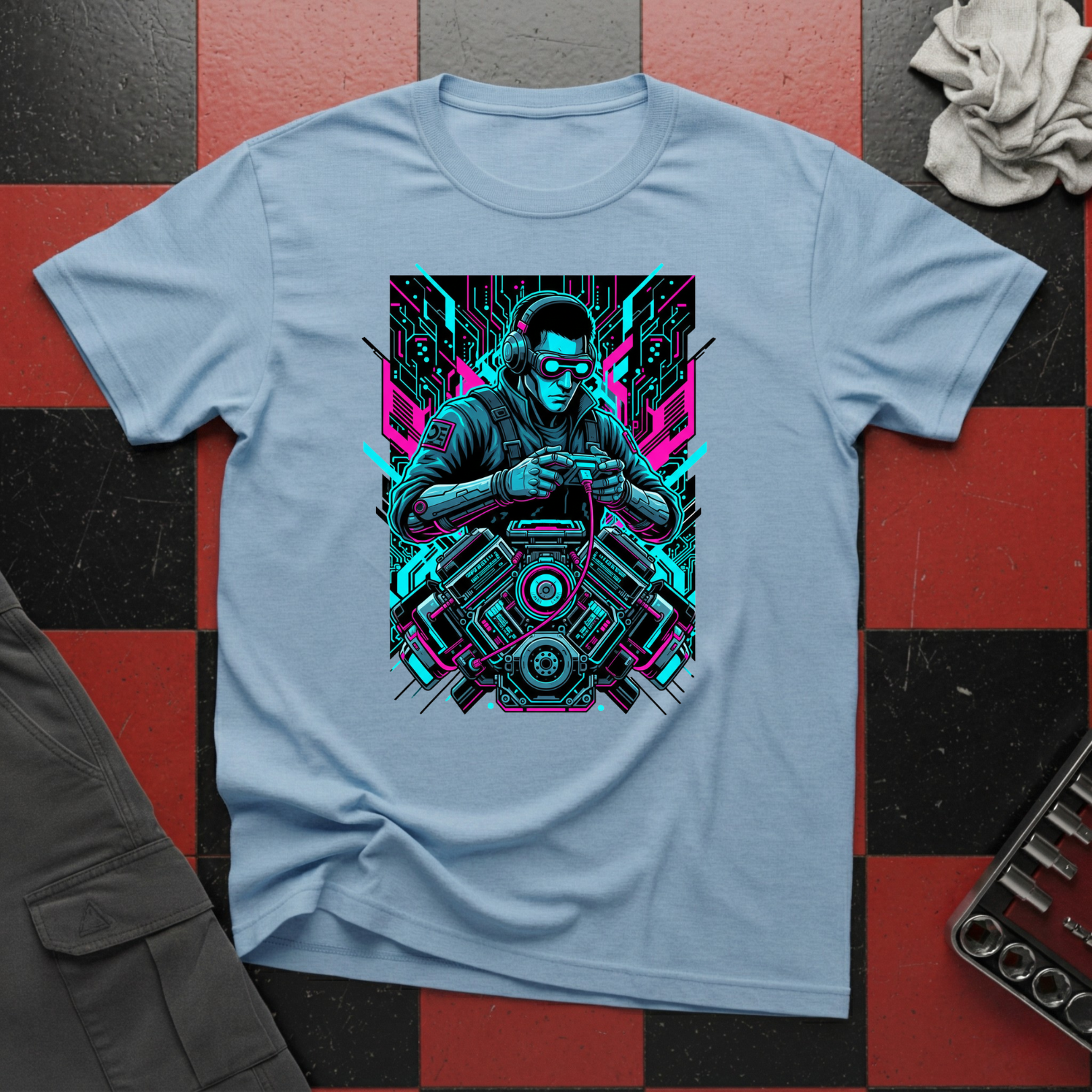 Cyberpunk Mechanic T-Shirt