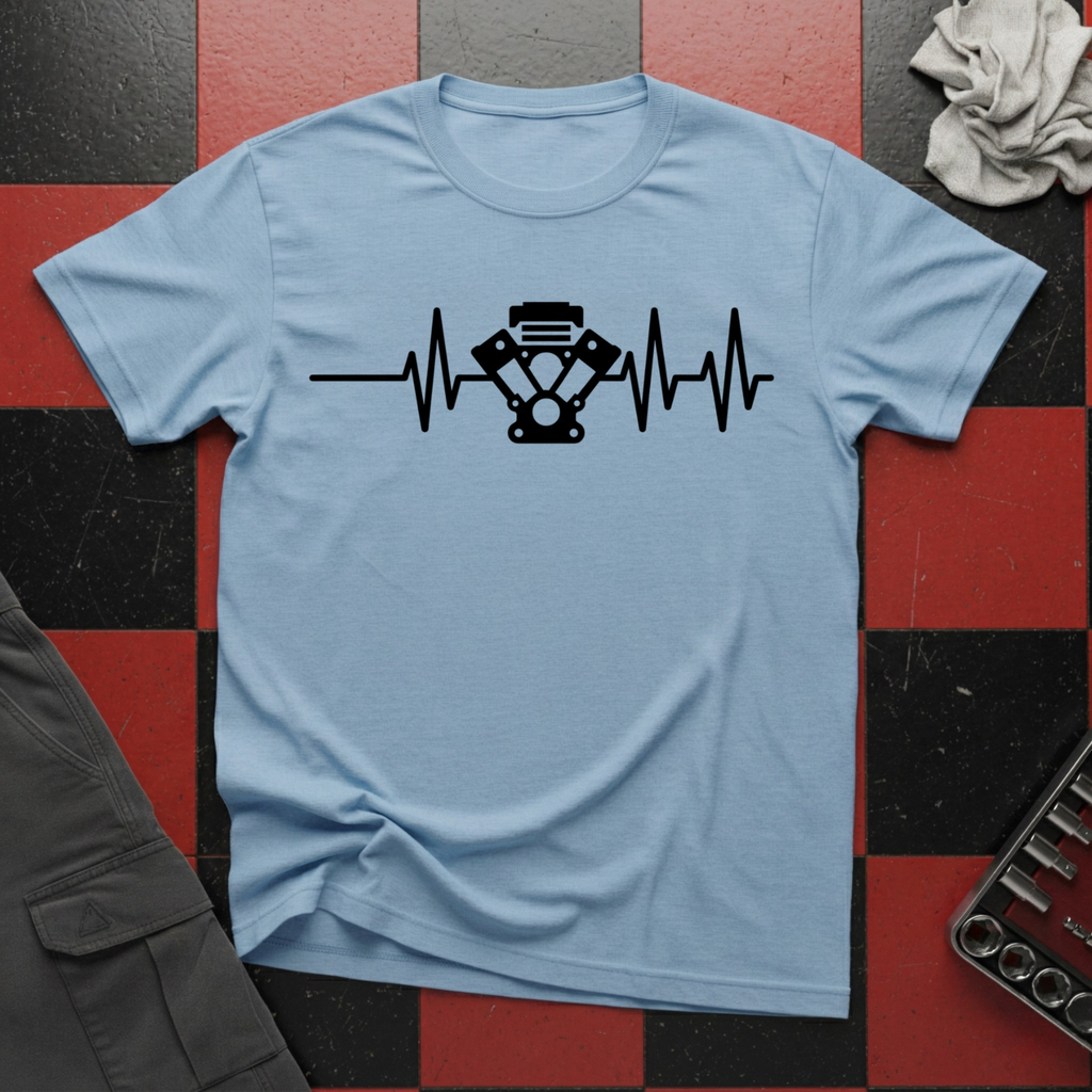 Engine Block Heartbeat T-Shirt