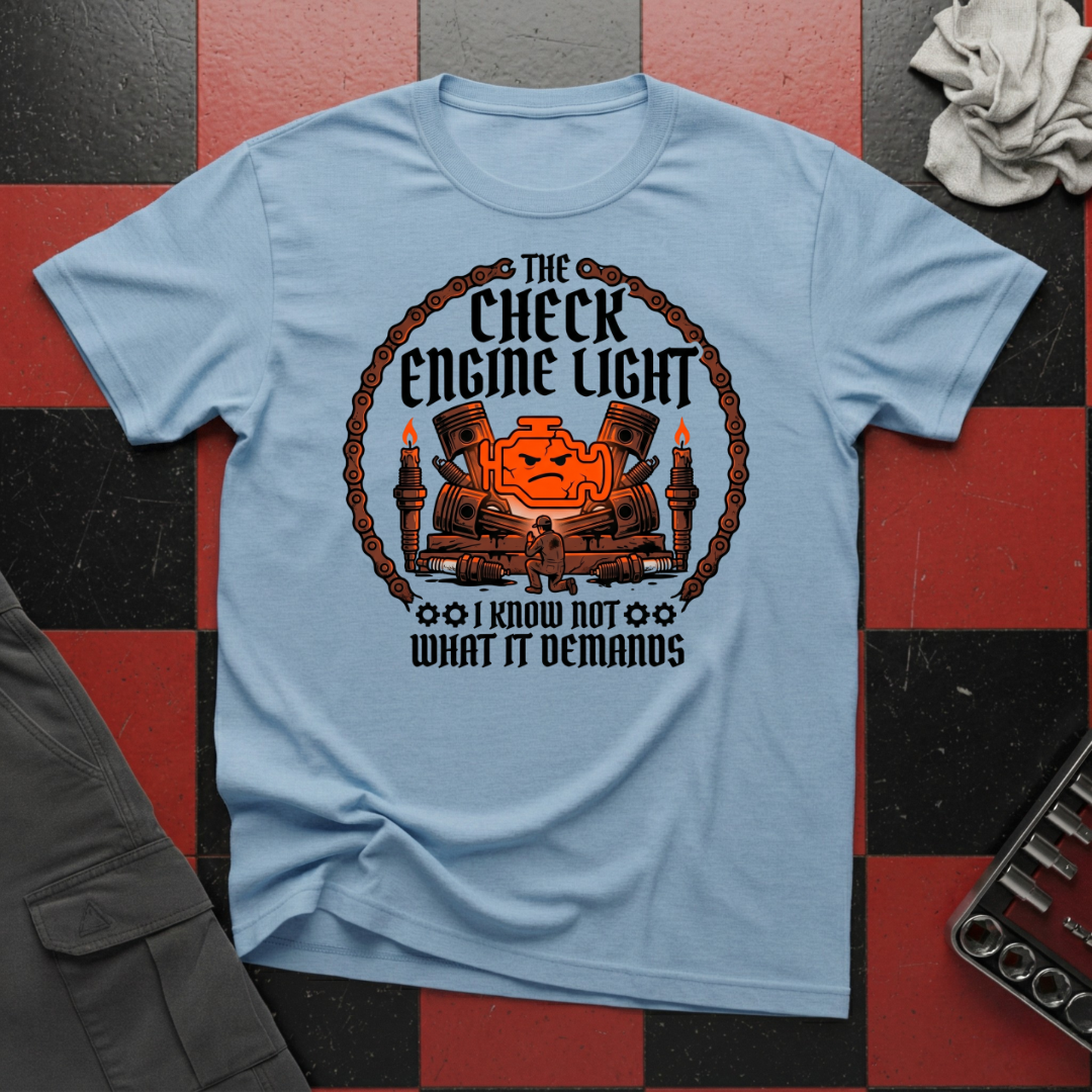 Check Engine Light I Know Not What It Demands T-Shirt