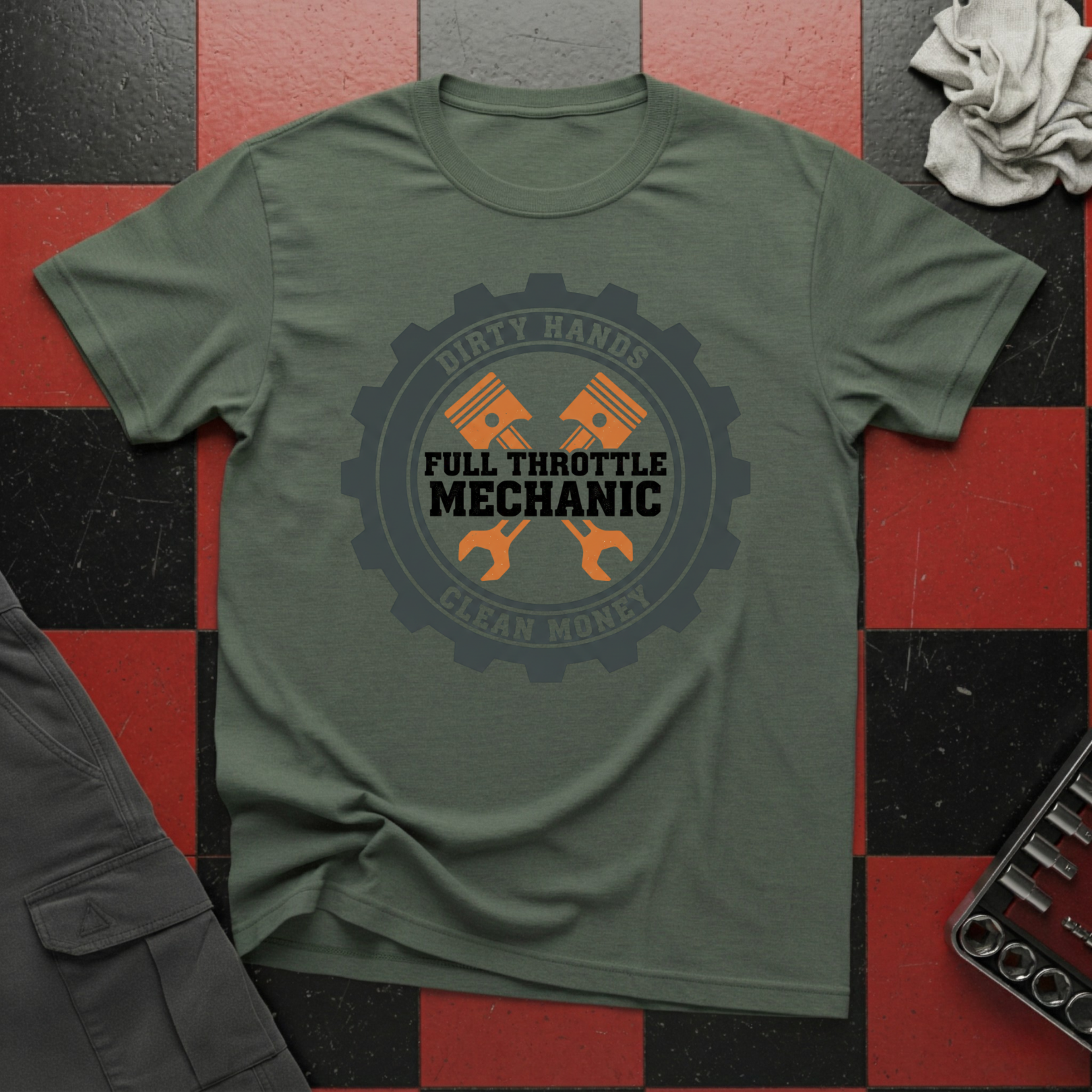 Full Throttle Mechanic T-Shirt