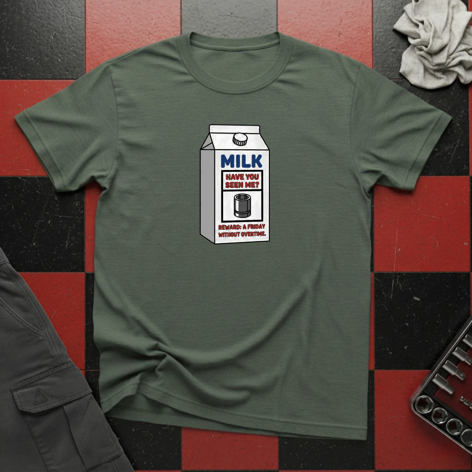 Milk Carton Missing 10mm Ad T-Shirt
