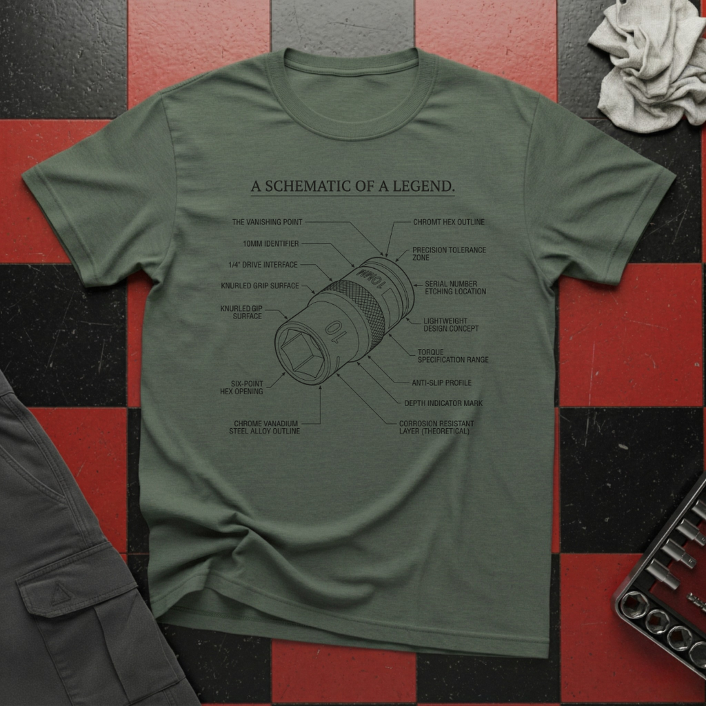 Schematic of a Legend T-Shirt