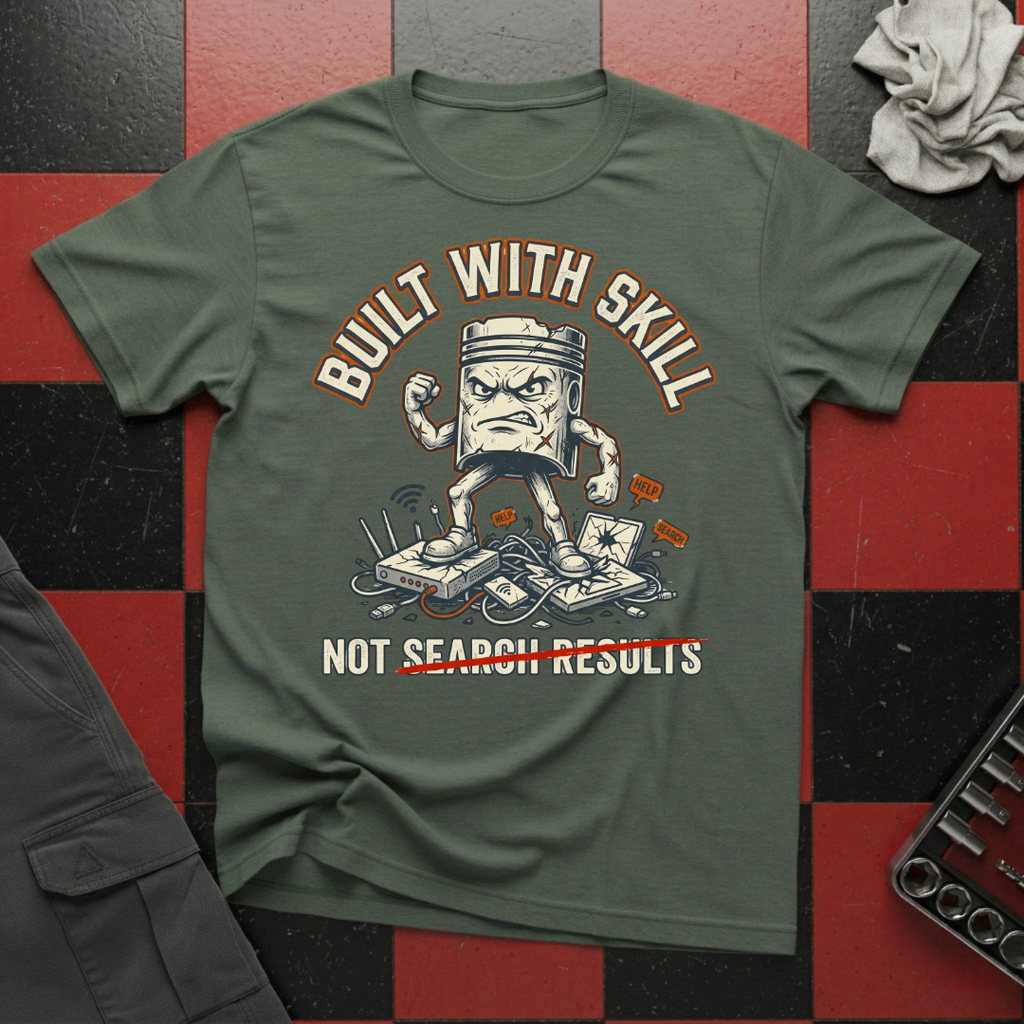 Built with Skill Not Search Results T-Shirt