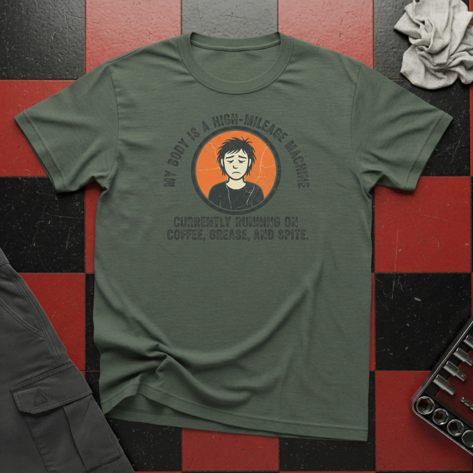 My Body Is A High Mileage Machine T-Shirt