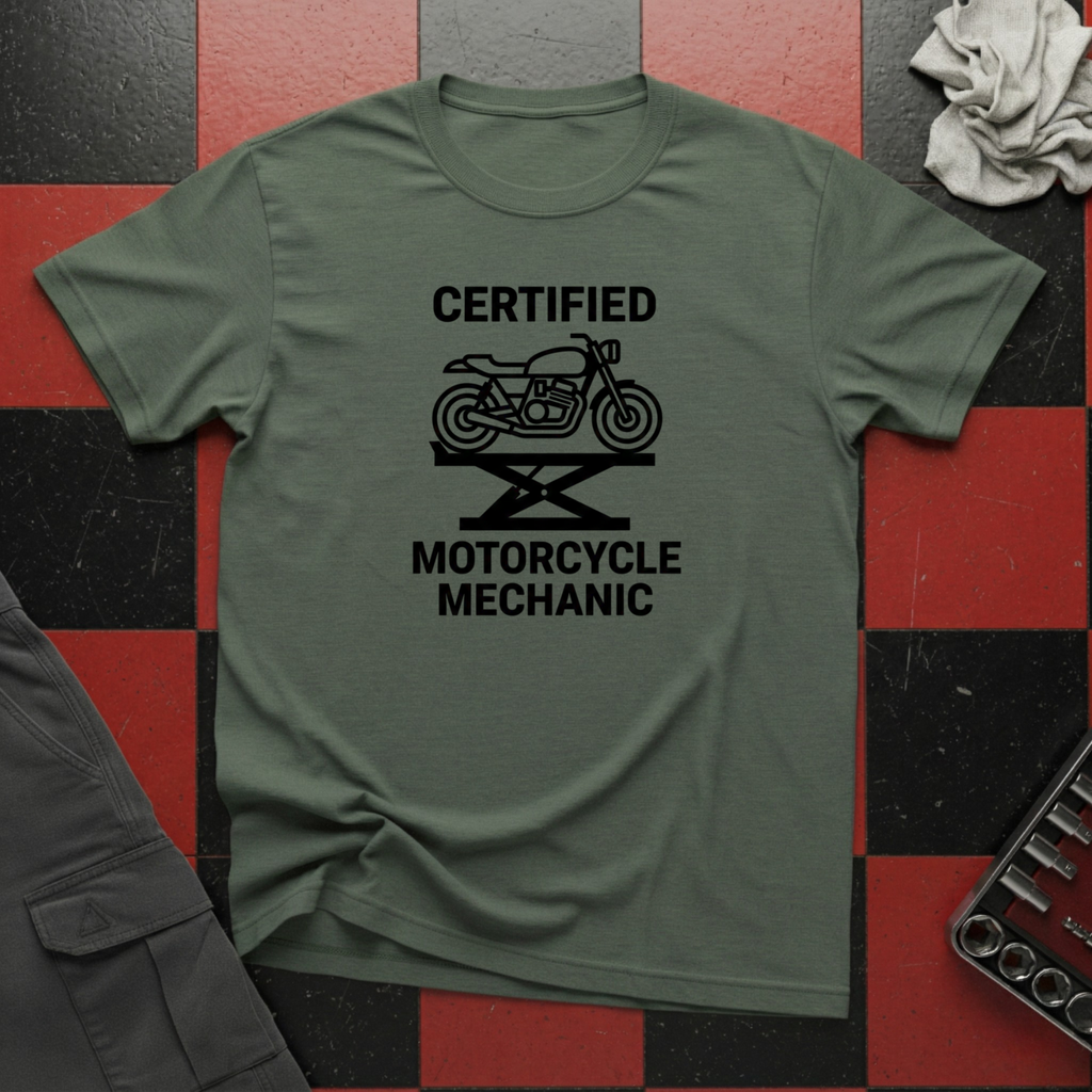 Certified Motorcycle Mechanic T-Shirt