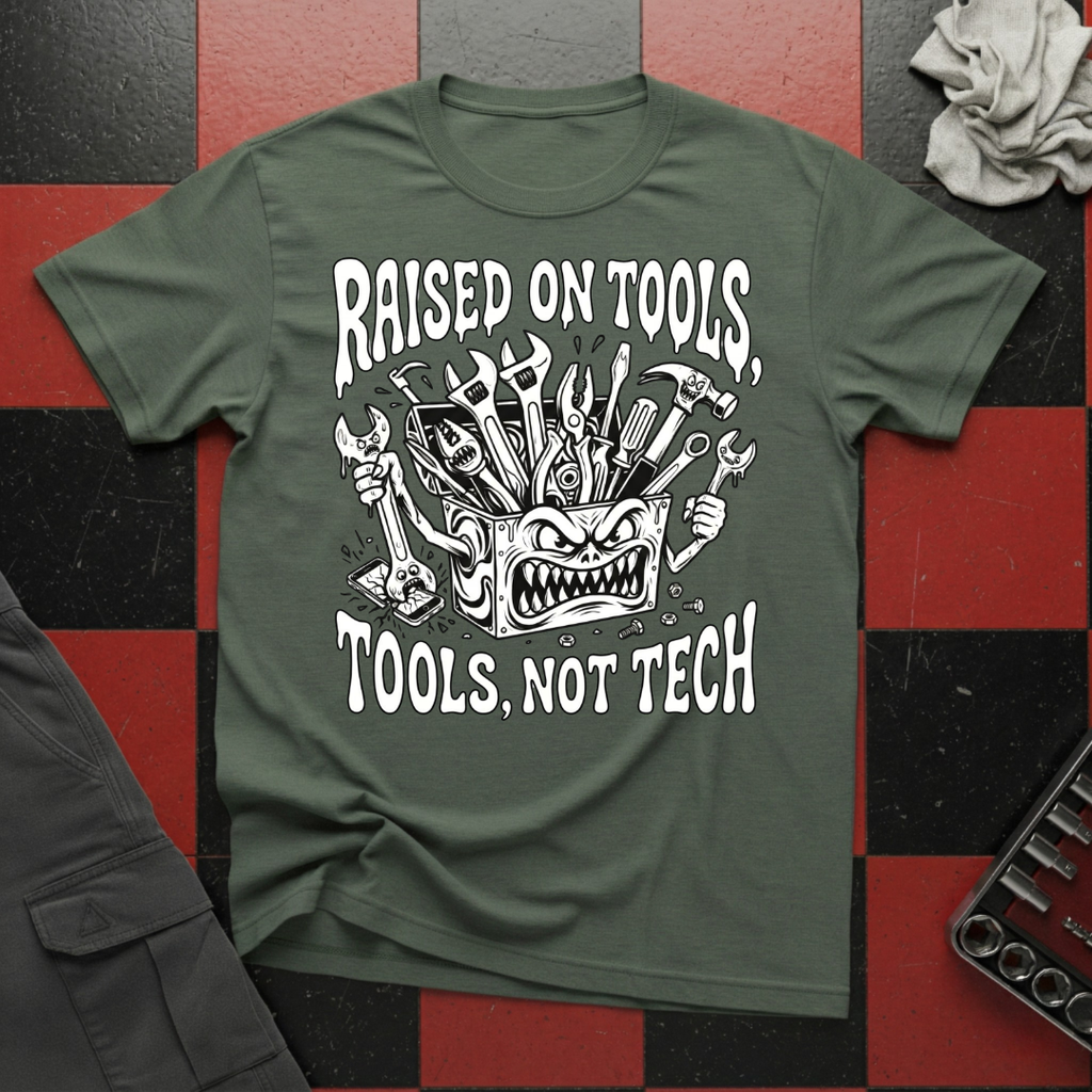 Raised on Tool Not Tech T-Shirt