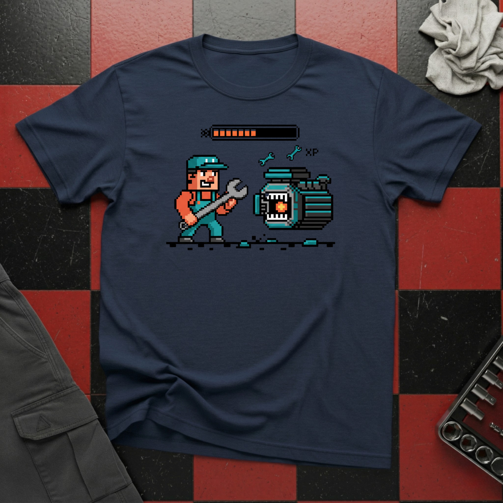 8 Bit Mechanic T-Shirt