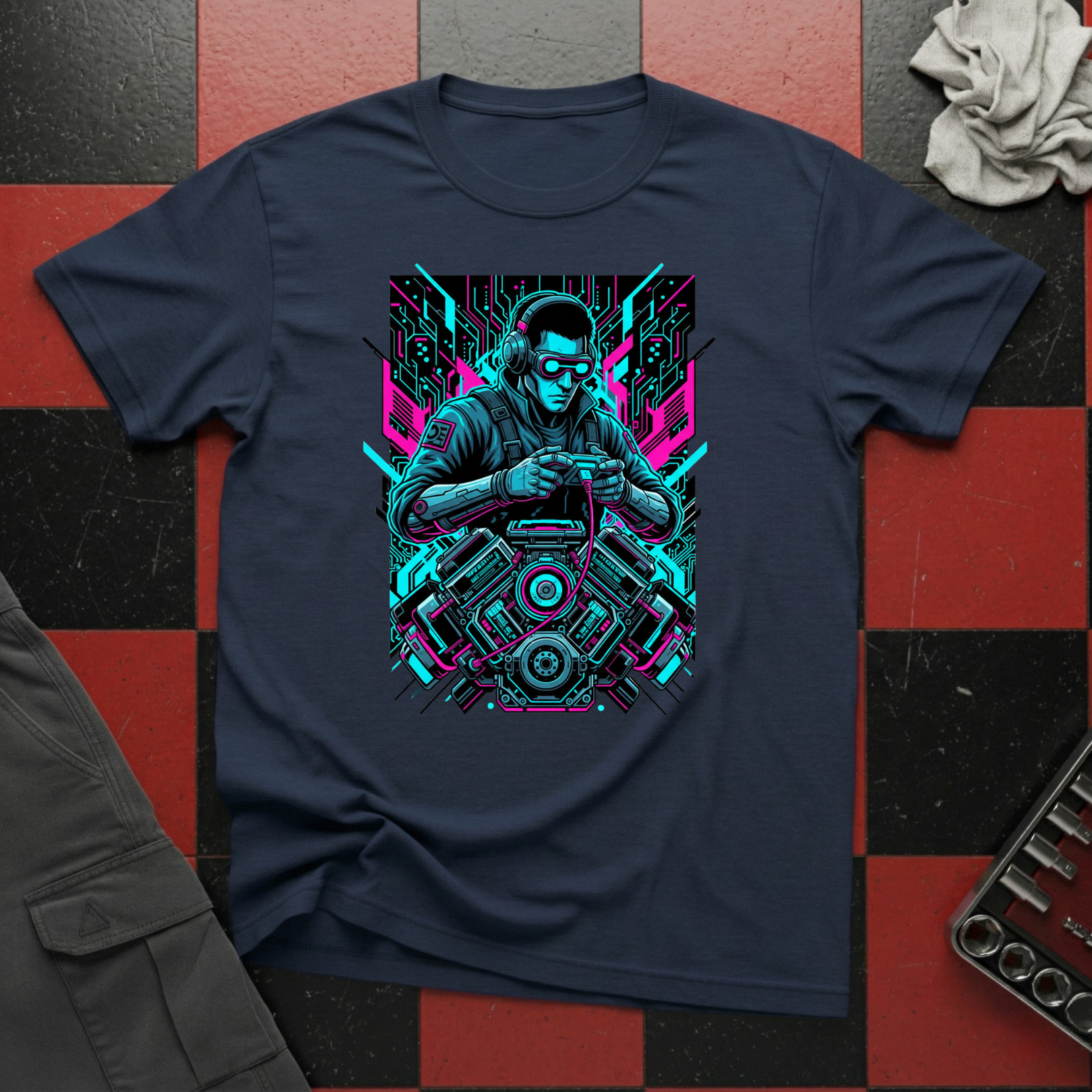 Cyberpunk Mechanic T-Shirt