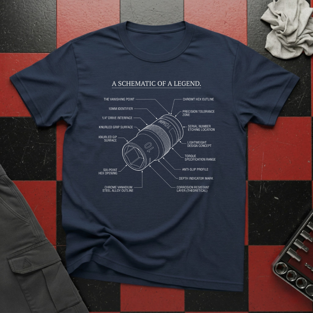 Schematic of a Legend T-Shirt