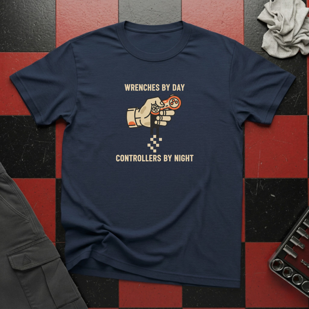 Wrenches by Day Controllers by Night T-Shirt
