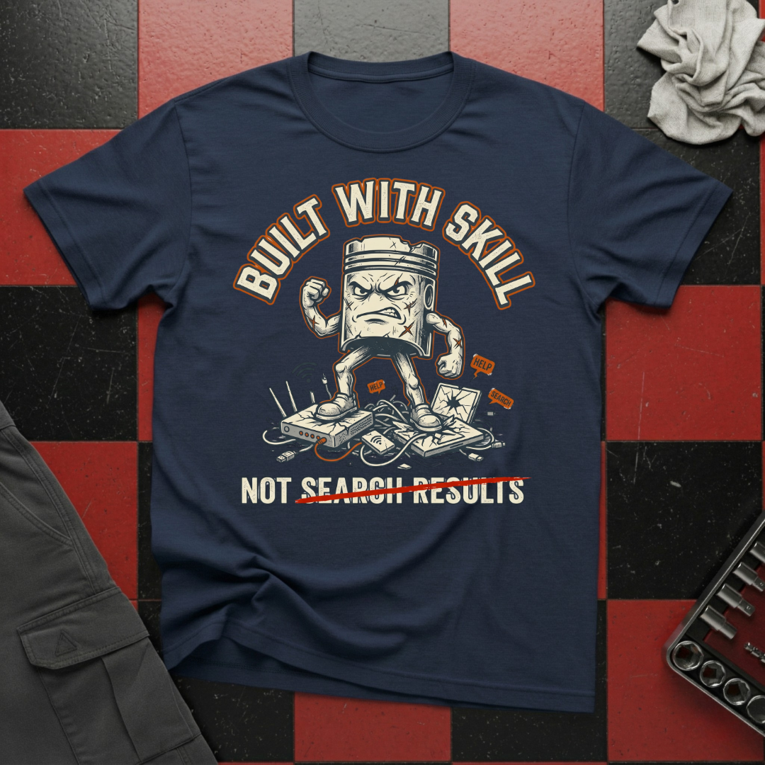 Built with Skill Not Search Results T-Shirt