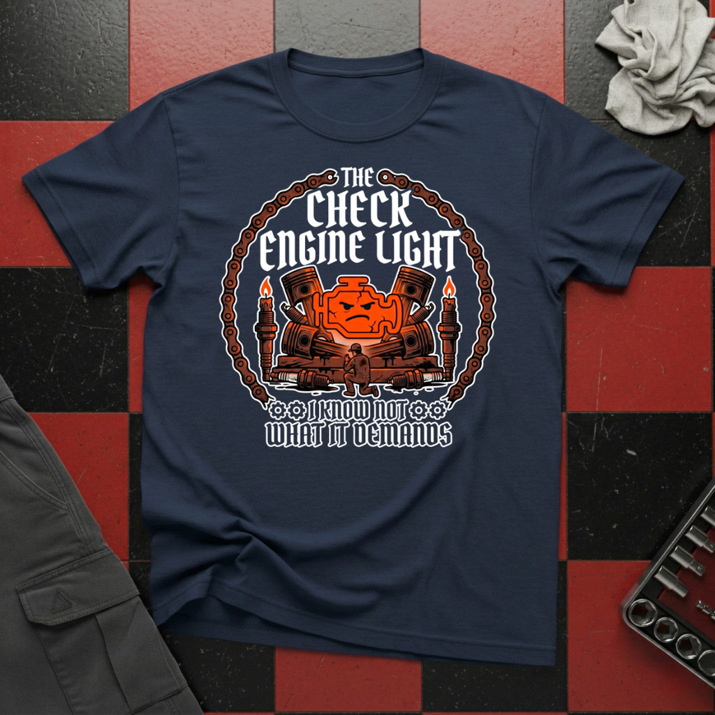 Check Engine Light I Know Not What It Demands T-Shirt