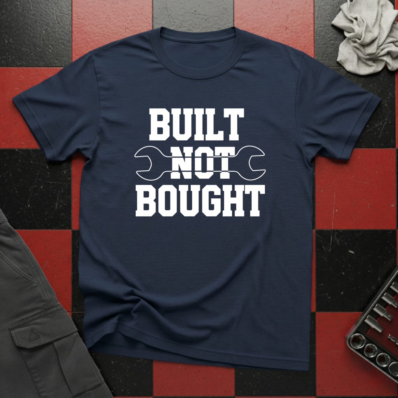 Built Not Bought with Spanner T-Shirt
