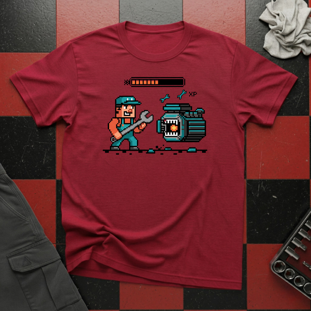 8 Bit Mechanic T-Shirt