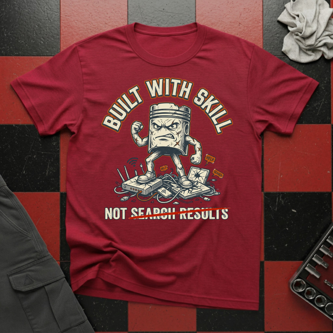 Built with Skill Not Search Results T-Shirt
