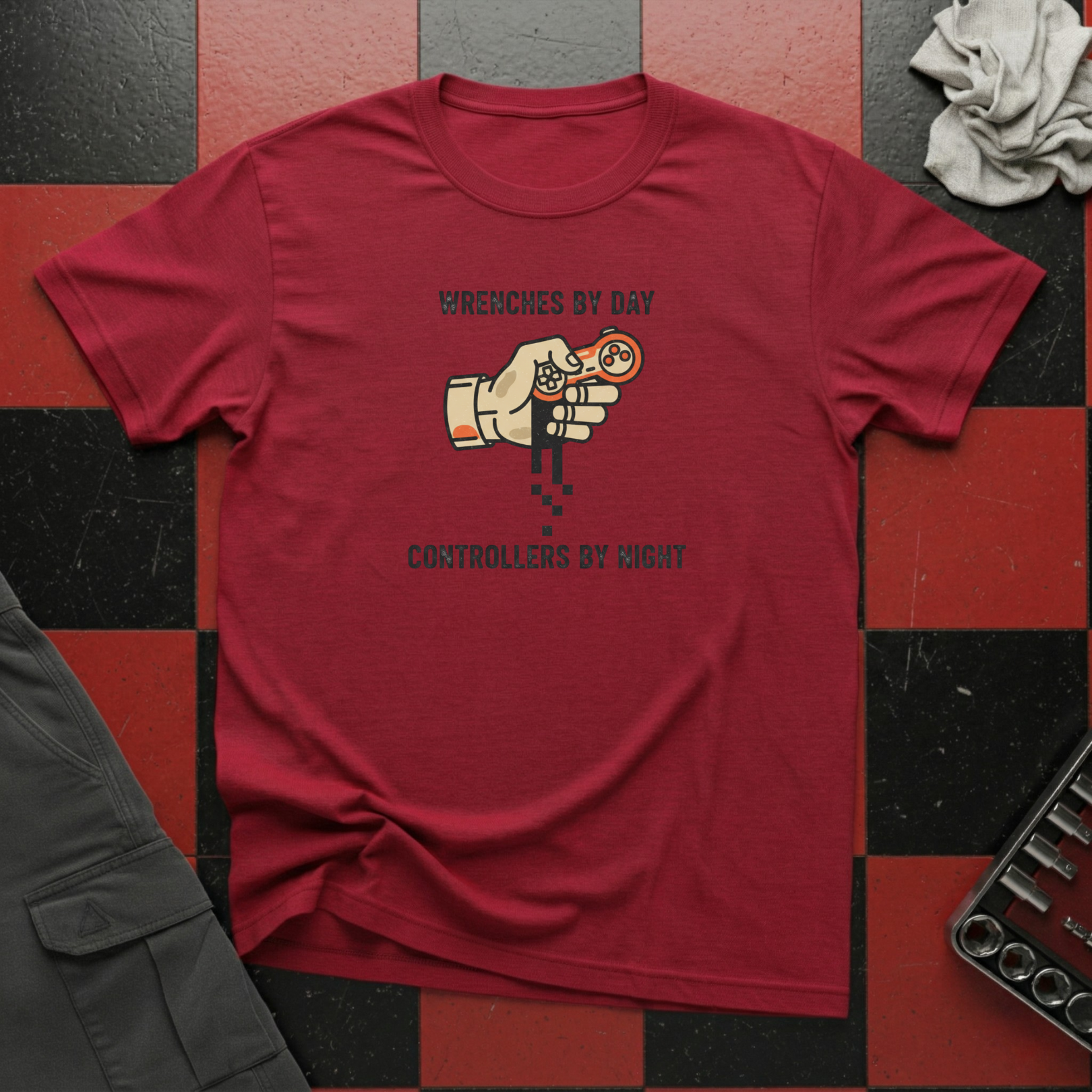 Wrenches by Day Controllers by Night T-Shirt