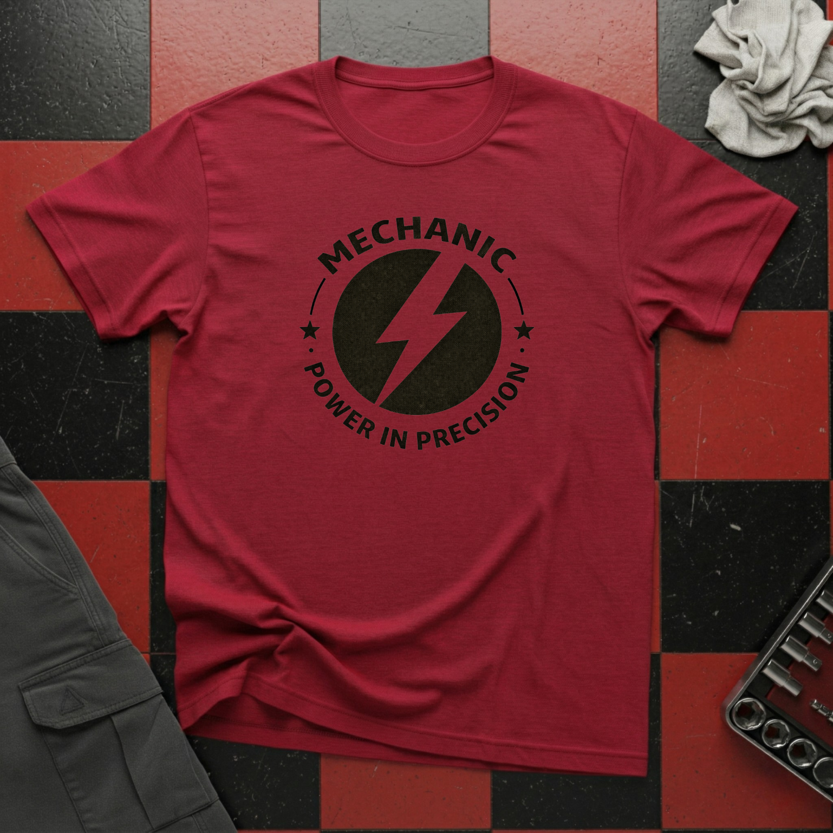 Mechanic Power in Precision T-Shirt