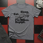 Eat Sleep Fix Bikes Repeat T-Shirt
