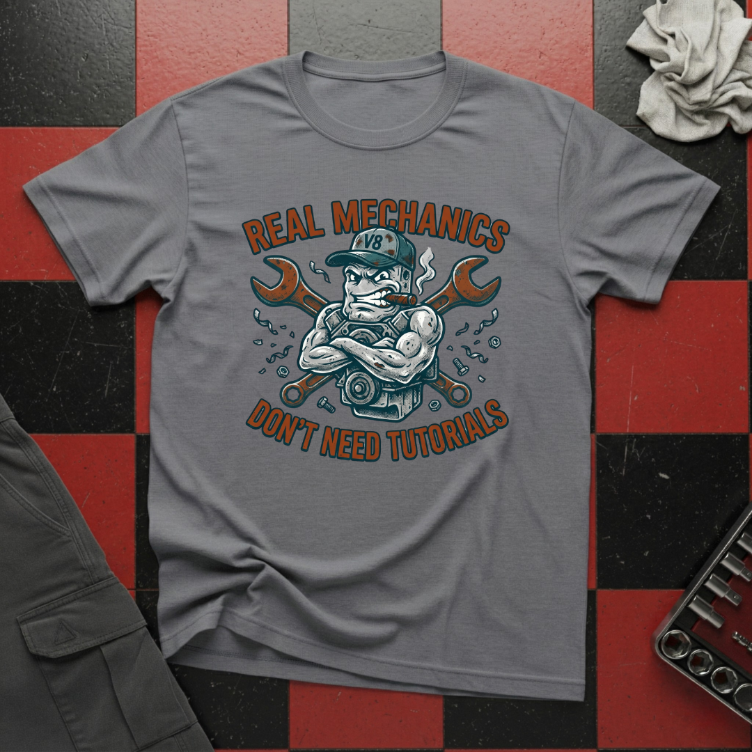 Real Mechanics Don't Need Tutorials T-Shirt