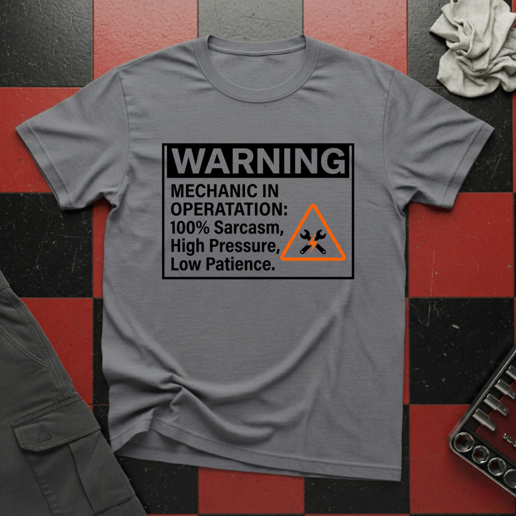 Warning Mechanic in Operation T-Shirt