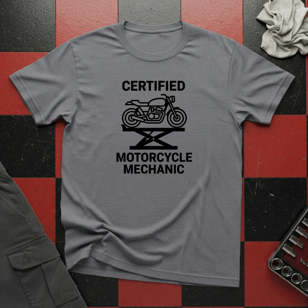 Certified Motorcycle Mechanic T-Shirt