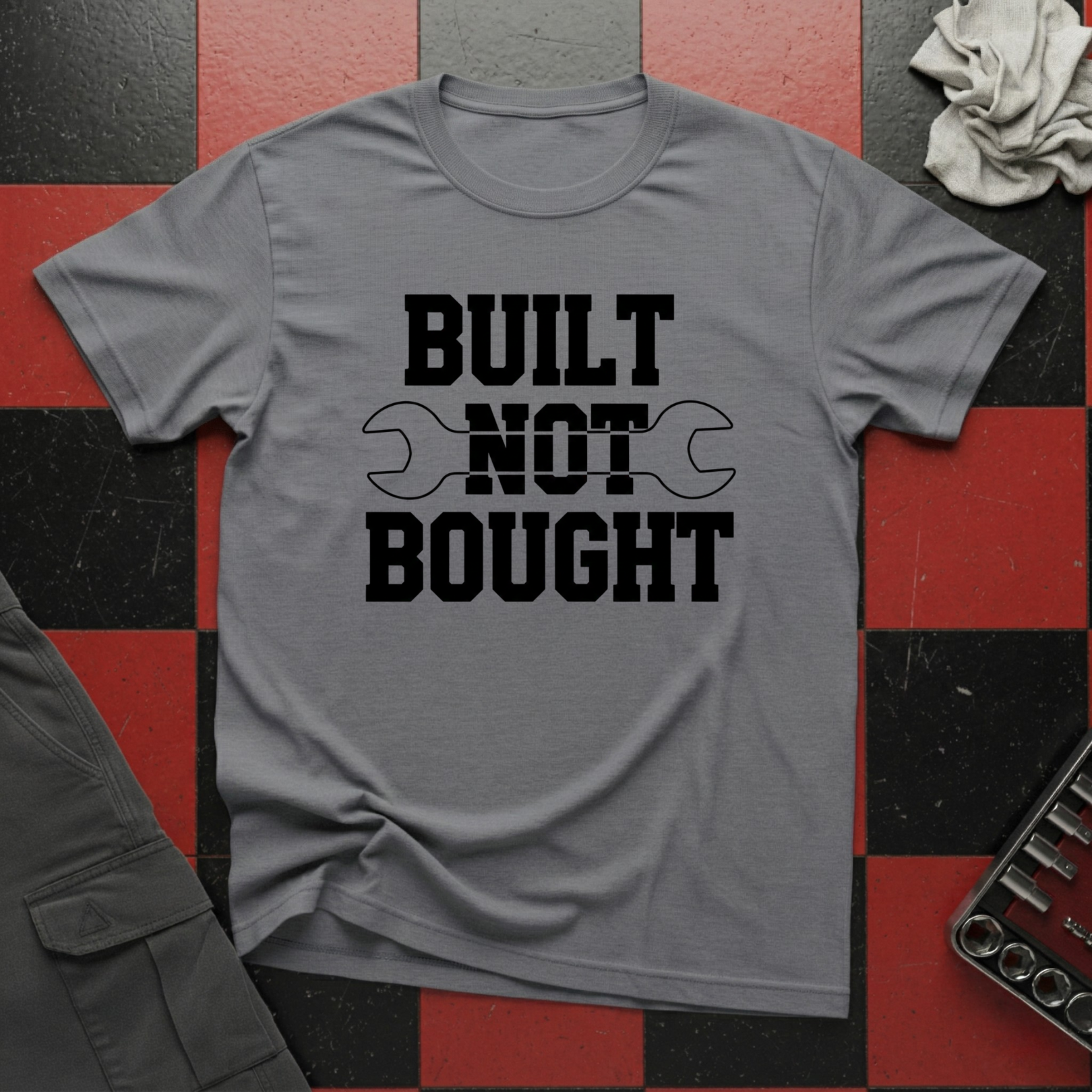 Built Not Bought with Spanner T-Shirt