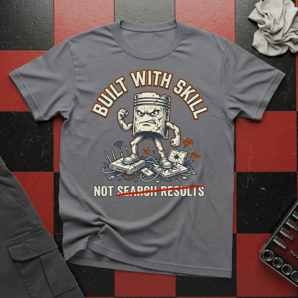 Built with Skill Not Search Results T-Shirt