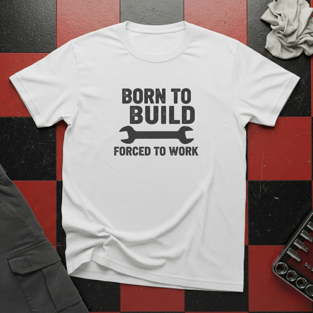 Born To Build Forced To Work T-Shirt