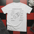 Schematic of a Legend T-Shirt