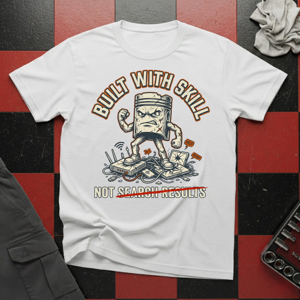 Built with Skill Not Search Results T-Shirt