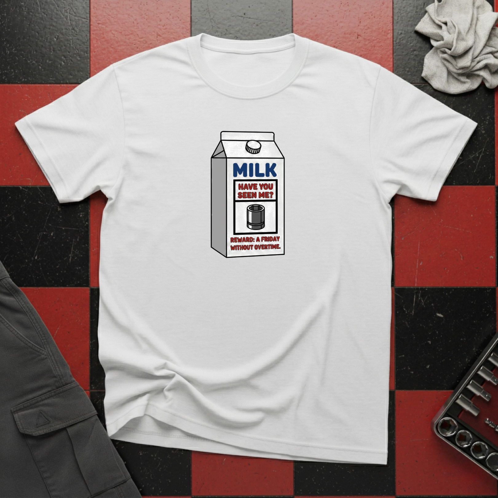 Milk Carton Missing 10mm Ad T-Shirt