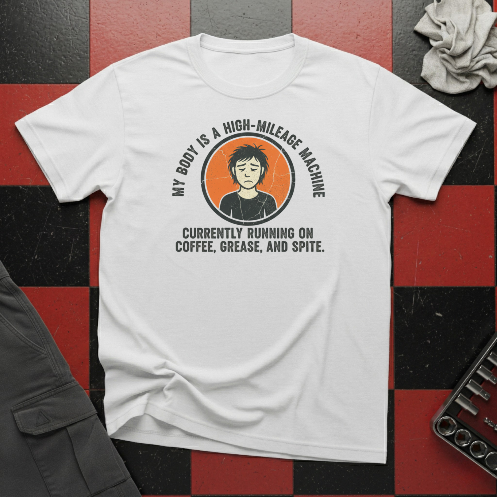 My Body Is A High Mileage Machine T-Shirt