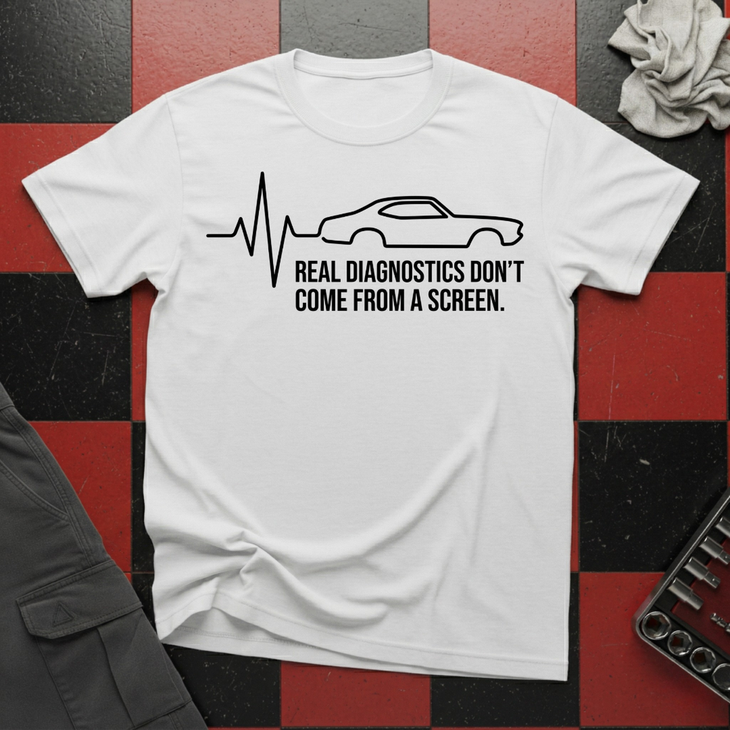 Real Diagnostics Don't Come From a Screen T-Shirt