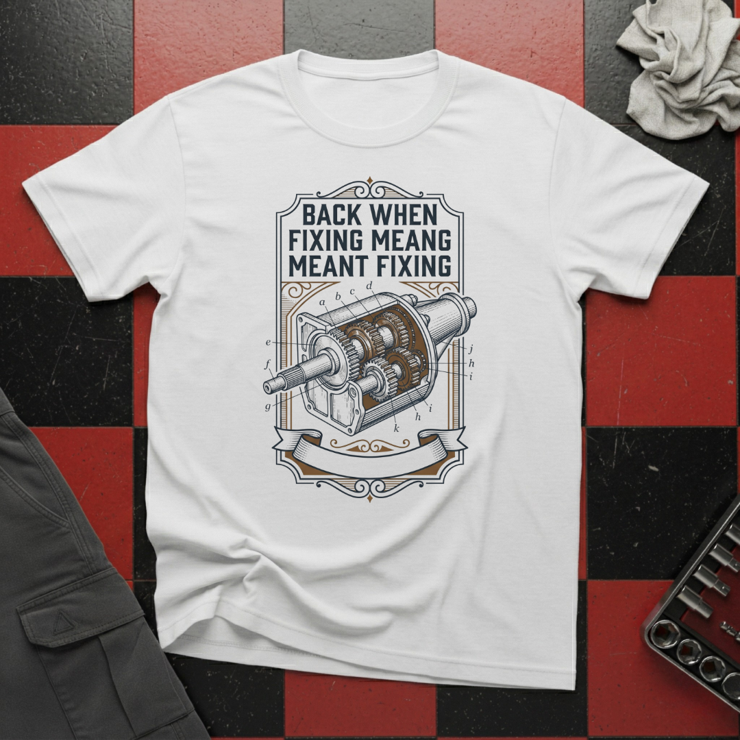 Back When Fixing Meant Fixing T-Shirt