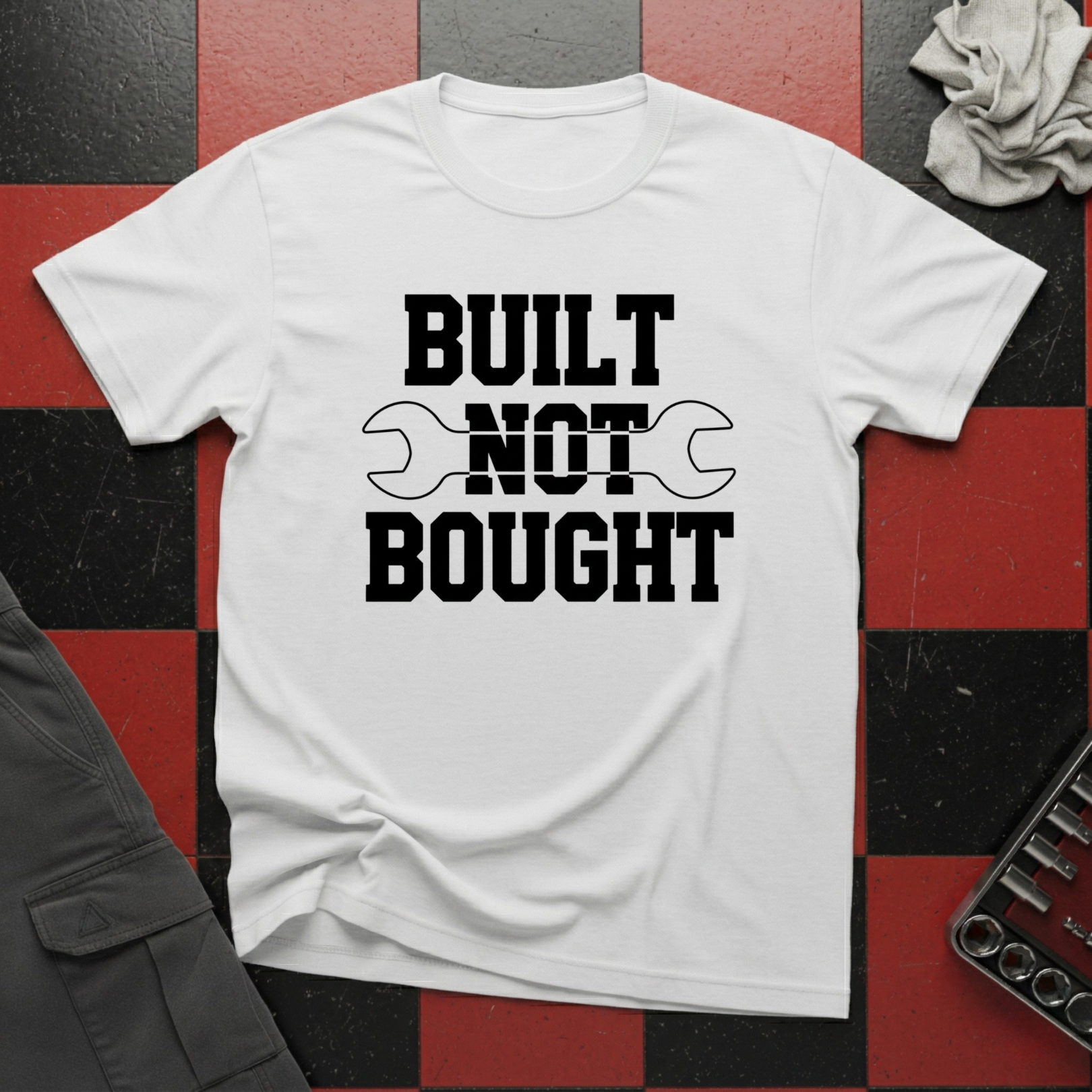 Built Not Bought with Spanner T-Shirt