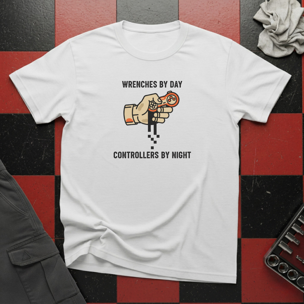 Wrenches by Day Controllers by Night T-Shirt
